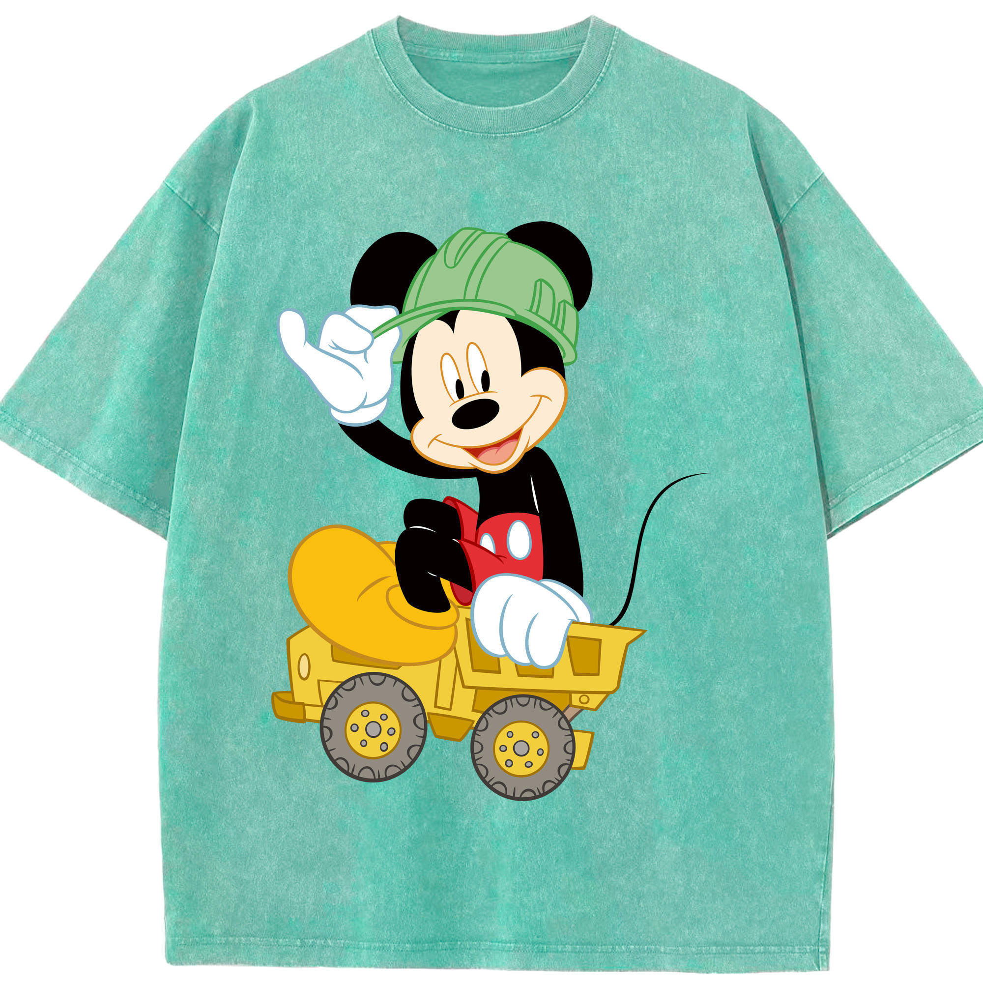 （画像用） ミッキーマウス Mickey Mouse 綿100% ヴィンテージ風 半袖Tシャツ（フロントプリント）